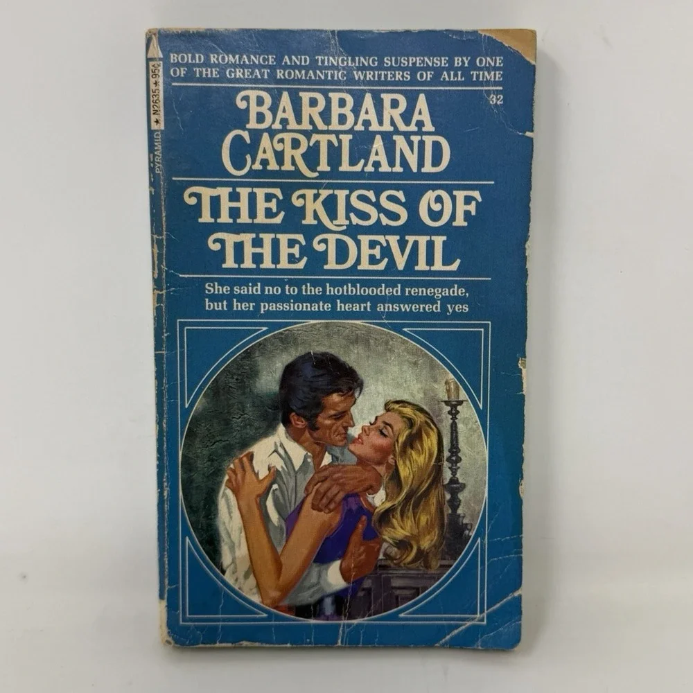 The Kiss of the Devil by Barbara Cartland / 1972 Regency Romance Paperback
